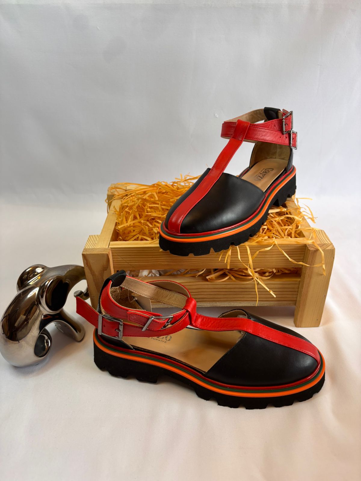 Black & Red Sandal