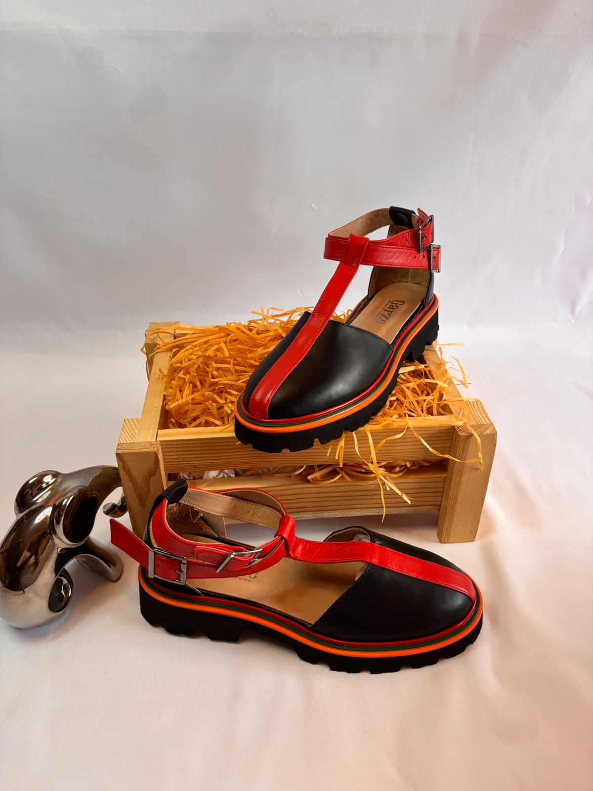 Black & Red Sandal