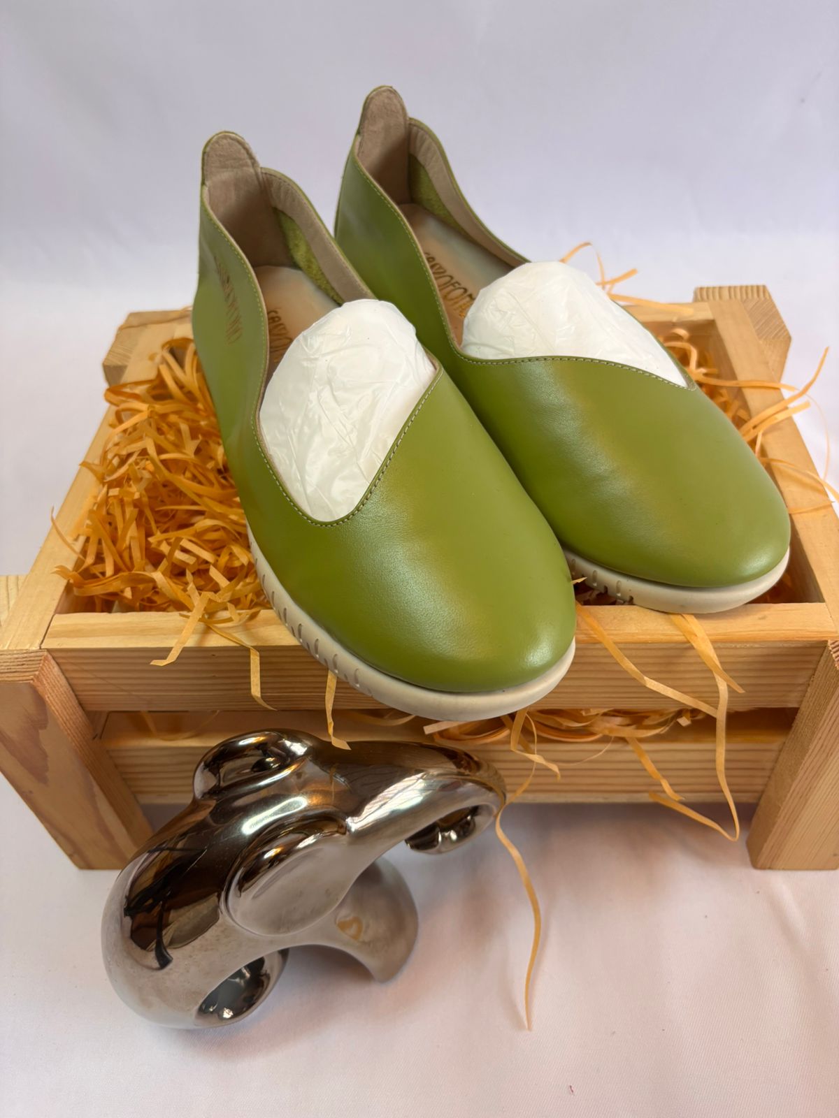 Olive Green Comfort Flats