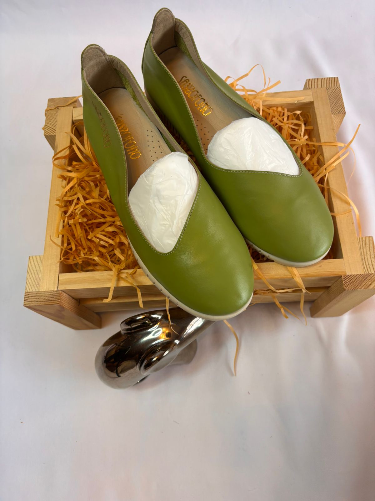 Olive Green Comfort Flats