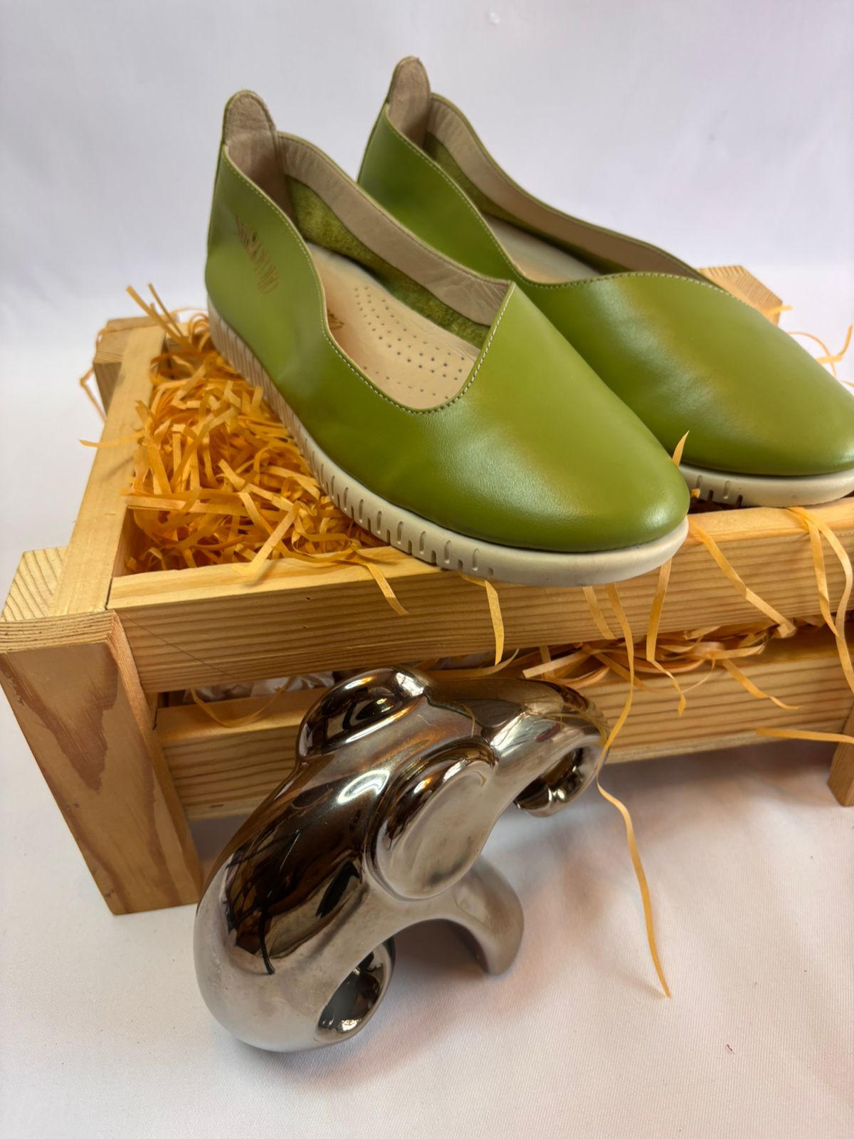 Olive Green Comfort Flats