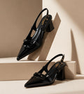T-Strap Patent Point Heel