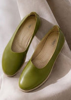 Olive Green Comfort Flats