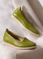 Olive Green Comfort Flats