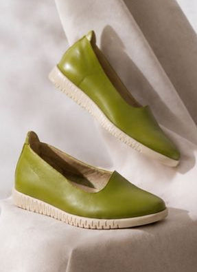 Olive Green Comfort Flats