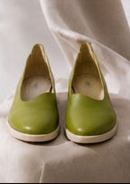 Olive Green Comfort Flats